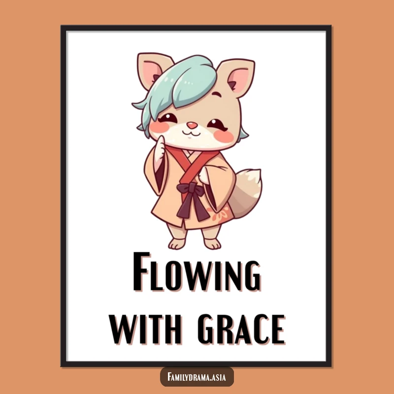 Funny Respectful Animal Digital Print: Cheerful Art for Instant Warmth