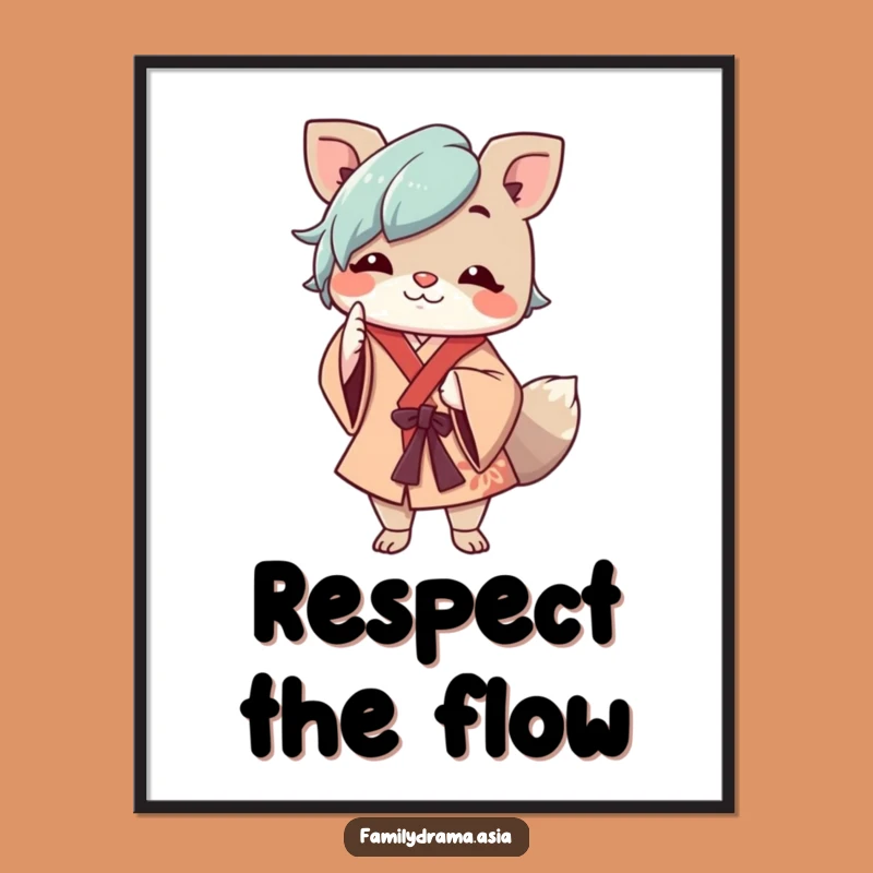 Funny Respectful Animal Poster: Cheerful Art of Polite Greetings