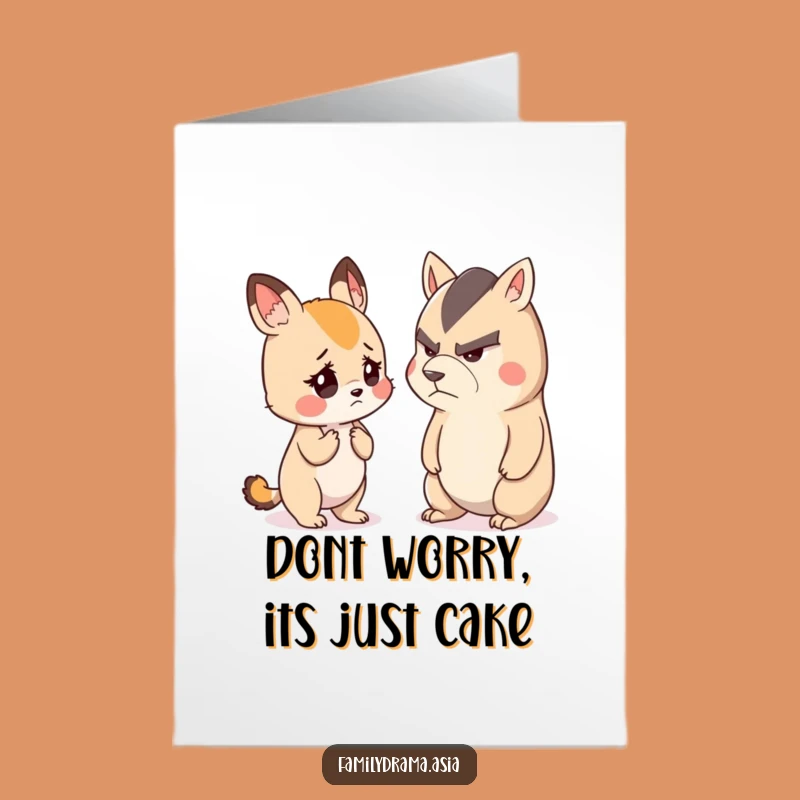 Free Printable Birthday Card: Worried Animal Advice - Downloadable Humour!
