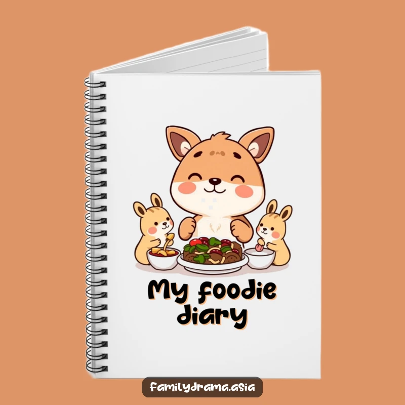 Funny Notebook: Happy Animal Meal Sharing Journal