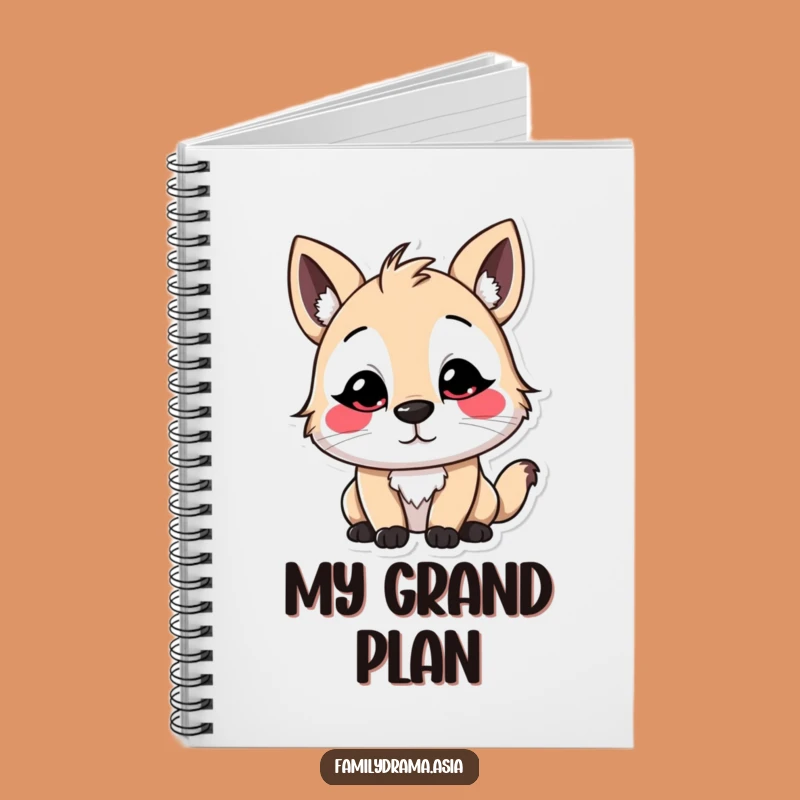 Funny Stylized Character Bow Notebook: Whimsical Journal Gift