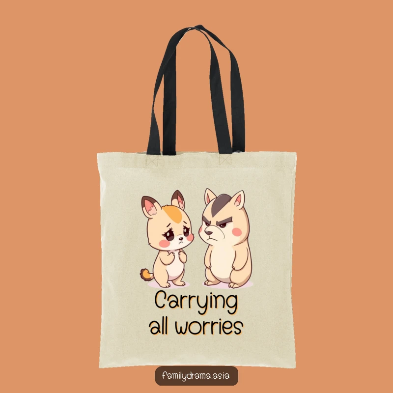 Funny Stern Talk Tote Bag: Carry Your Humor, A Relatable Animal Bag